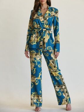 Blithe Baroque Print Suit Set